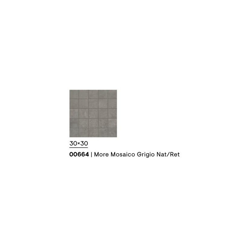 MORE MOSAIC GRIGIO NATURAL SQ 30X30 - CERAMICHE PIEMME 00664 PIEMME CERAMICHE - 1