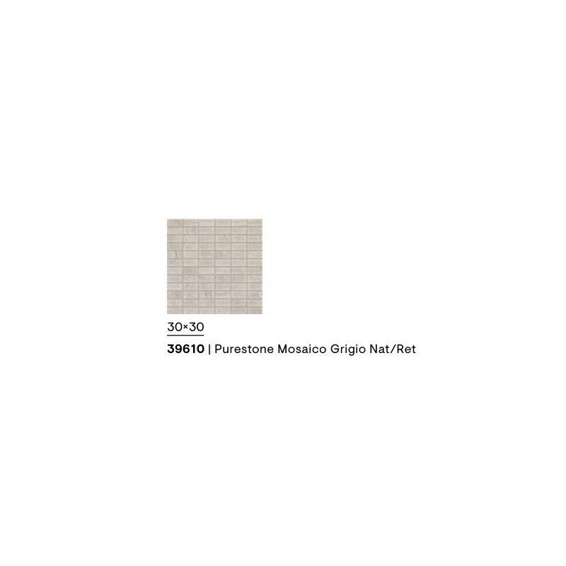 PURESTONE MOSAIK GRIGIO NATURAL SQ 30X30 - CERAMICHE PIEMME 39610 PIEMME CERAMICHE - 1