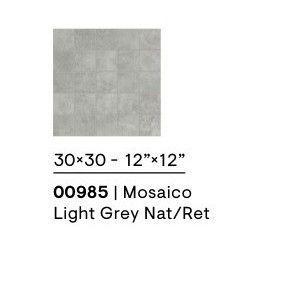 CONCRETE MOSAIQUE LIGHT GREY NATUREL SQ 30X30 - CERAMICHE PIEMME 00985 PIEMME CERAMICHE - 1