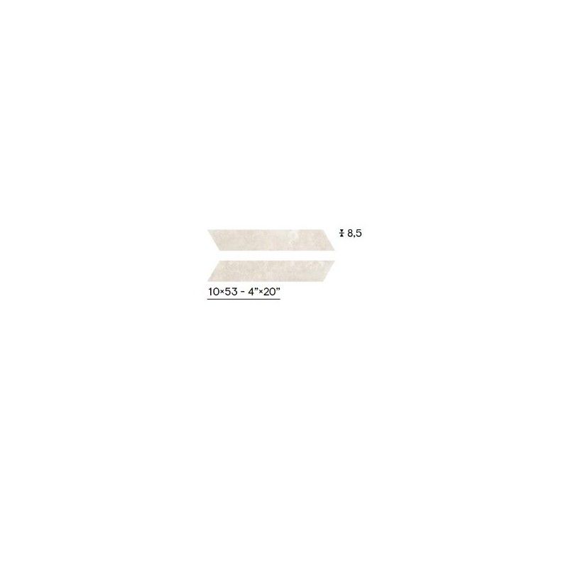LIMESTONE CHEVRON ITALIAN WHITE POLIERT SQ 10X53 - CERAMICHE PIEMME 05554 PIEMME CERAMICHE - 1