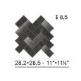LIMESTONE BELGIUM BLACK OPUS MIX POLIERT 28,2X28,5 NATURAL - CERAMICHE PIEMME 05593 PIEMME CERAMICHE - 1