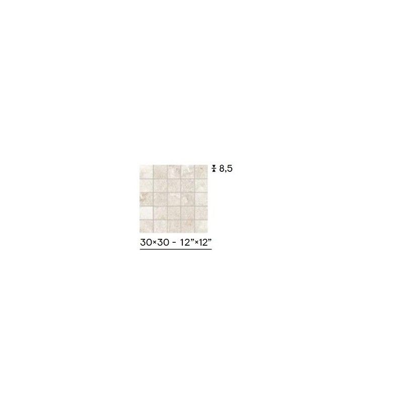 ILIMESTONE ITALIAN WHITE MOSAIC MIX POLISHED 30X30 NATURAL - CERAMICHE PIEMME 05586 PIEMME CERAMICHE - 1