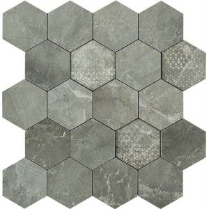 MAJESTIC HEXAGON SUPREME GREY BRILLANT 34X36 - CERAMICHE PIEMME 02618 PIEMME CERAMICHE - 1