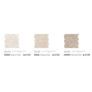 MAPIERRE  MOSAIQUE PETITE 30X30 BRICK BEIGE NATUREL - EMILCERAMICA  EM0L EMILCERAMICA - 1