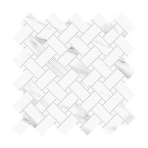 TELE DI MARMO  30X30 MOSAIQUE INTRECCI STATUARIO MICHELANGELO FULL ROCHÉ - EMILCERAMICA  EEHQ EMILCERAMICA - 1