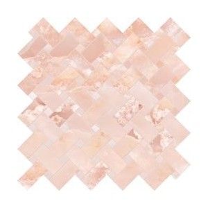TELE DI MARMO ONYX  30X30 ONYX INTRECCI  PINK FULL ROCHÉ - EMILCERAMICA  EKZQ EMILCERAMICA - 1