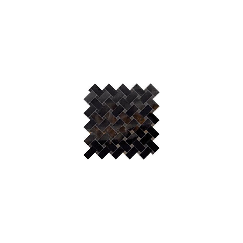 TELE DI MARMO ONYX  30X30 ONYX INTRECCI  BLACK SILKTECH - EMILCERAMICA  EKZH EMILCERAMICA - 1