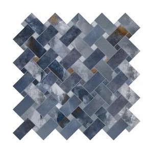 TELE DI MARMO ONYX  30X30 ONYX INTRECCI  BLUE SILKTECH - EMILCERAMICA  EKZM EMILCERAMICA - 1