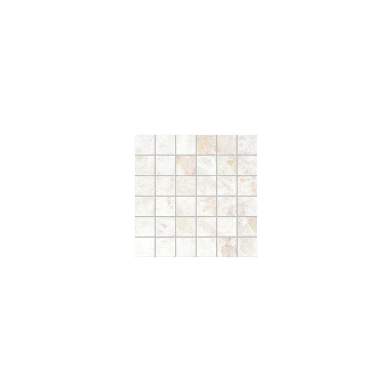 TELE DI MARMO PRECIOUS  30X30  MOSAIQUE 5X5 CRYSTAL WHITE SILKTECH - EMILCERAMICA  ELV7 EMILCERAMICA - 1