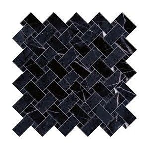TELE DI MARMO REVOLUTION  30X30  INTRECCI CALACATTA BLACK NATUREL - EMILCERAMICA  EHPK EMILCERAMICA - 1
