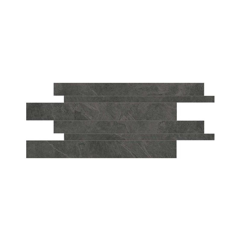 CORNERSTONE 30X60  MOSAICO LISTELLI H634F9R SLATE BLACK RETTIFICATO - ERGON EMILGROUP E2SN ERGON EMILGROUP - 1