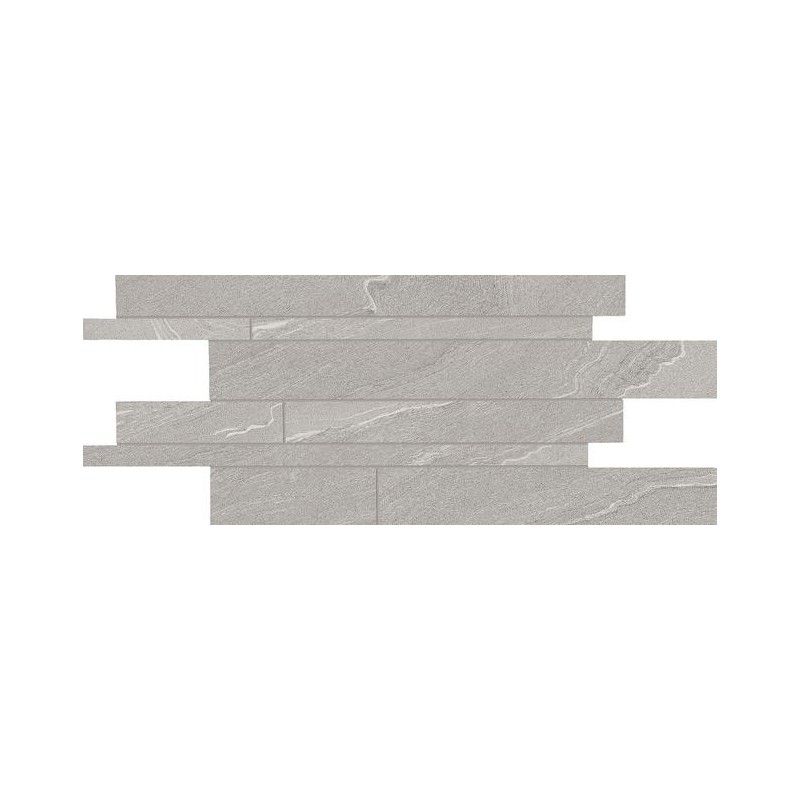 STONE TALK 30X60 MOSAIC LISTELLI M63G98R GREY MARTELLATA SQ - ERGON EMILGROUP EDQS ERGON EMILGROUP - 1