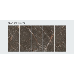 Infinito 2.0 OMBRA DI CARAVAGGIO GLOSSY 120X278 cm 6,5 mm  - CERAMICA FONDOVALLE INF1141 CERAMICA FONDOVALLE - 1