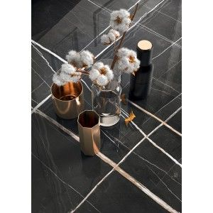 Infinito 2.0 SAHARA NOIR GLOSSY 60X120 cm 6,5 mm - CERAMICA FONDOVALLE INF830 CERAMICA FONDOVALLE - 1