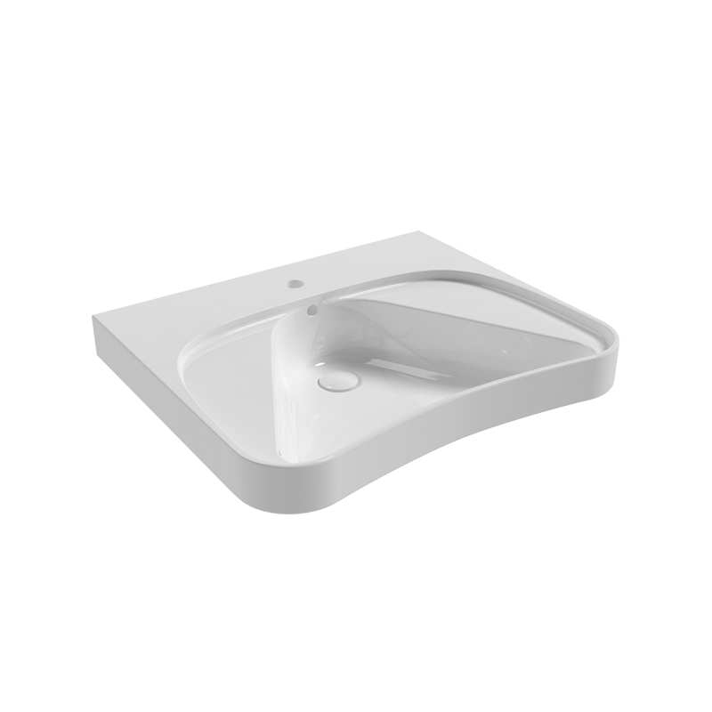 APP SOLUTION 70 WALL-HUNG SINK WHITE - Ceramica Flaminia APD70 CERAMICA FLAMINIA - 1