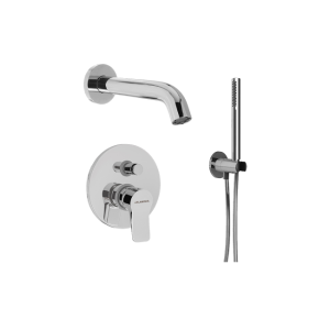APP Set Vasca monocomando incasso e Bocca di erogazione  Cromo - Ceramica Flaminia AP296 CERAMICA FLAMINIA - 1