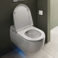 CLEON Wall-hung WC 62 cm with integrated bidet function Rak Ceramics CLEWC1448AWHA RAK CERAMICS - 1