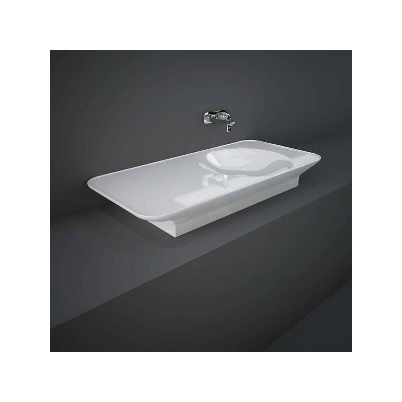VALET Lavabo sospeso 112 cm ripiano Sinistro Rak Ceramics VALWB11300AWHA RAK CERAMICS - 1
