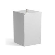 CUBE Cestino con coperchio L20xH33,7xD20 con finitura Cromo DEVON & DEVON DEVON&DEVON - 1