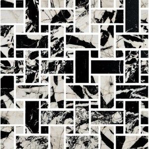 PRESTIGE BLACK ANTIQUE  EFFECT MOSAIQUE WEAVE Ceramica Fioranese M37MS2L FIORANESE CERAMICHE - 2