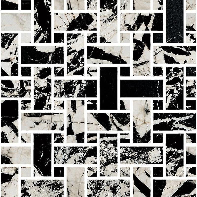 PRESTIGE BLACK ANTIQUE  EFFECT MOSAIK WEAVE Ceramica Fioranese M37MS2L FIORANESE CERAMICHE - 2