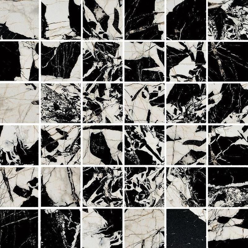 PRESTIGE BLACK ANTIQUE  EFFECT MOSAIC 5X5 MATTE RECTIFIED  Ceramica Fioranese M37MS5R FIORANESE CERAMICHE - 2