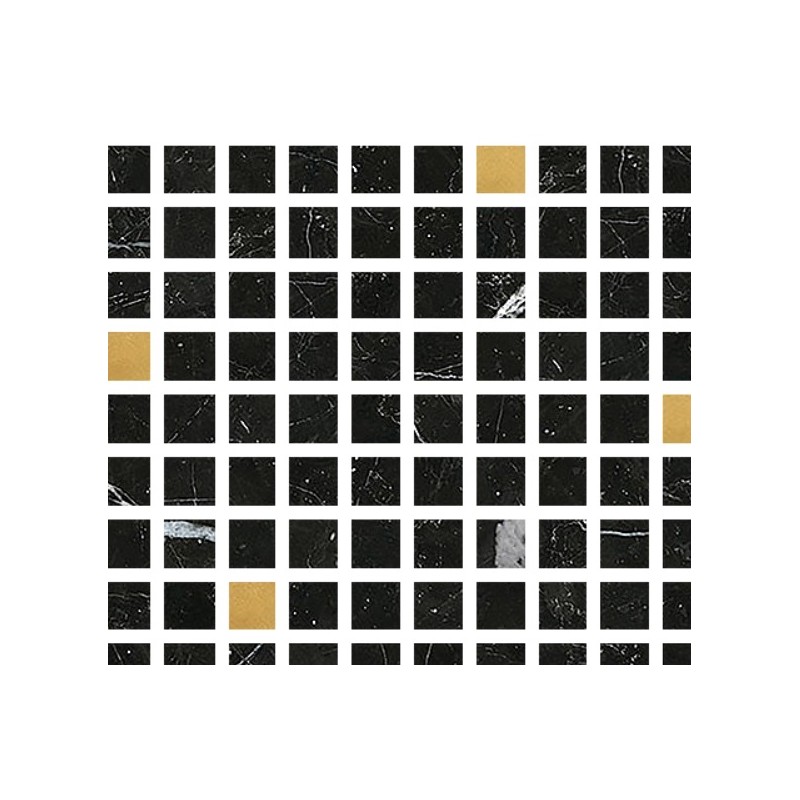 MARMI DI IMPRONTA  NERO MARQUINIA MOSAIC LAPPED TES.2,3X2,3 30X30 - IMPRONTA IMI043ML IMPRONTA - 1