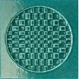CITTA' DI FAENZA GEO VERDE DECORATION GLOSSY 6X6 - IRIS 511057 IRIS CERAMICA - 1