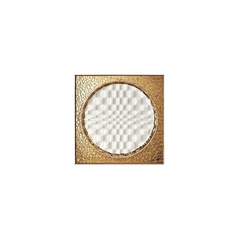 CITTA' DI FAENZA GEO BIANCO DECORATION ORO GLOSSY 6X6 - IRIS 511058 IRIS CERAMICA - 1