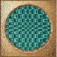 CITTA' DI FAENZA GEO VERDE DEKOR ORO GLOSSY 6X6 - IRIS 511063 IRIS CERAMICA - 1