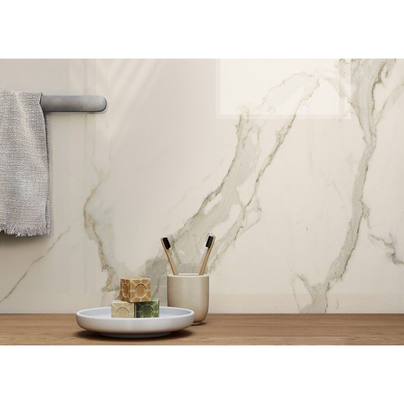 INFINITO 2.0 CALACATTA LIGHT GLOSSY 160X320 - FONDOVALLE INF1300 CERAMICA FONDOVALLE - 1