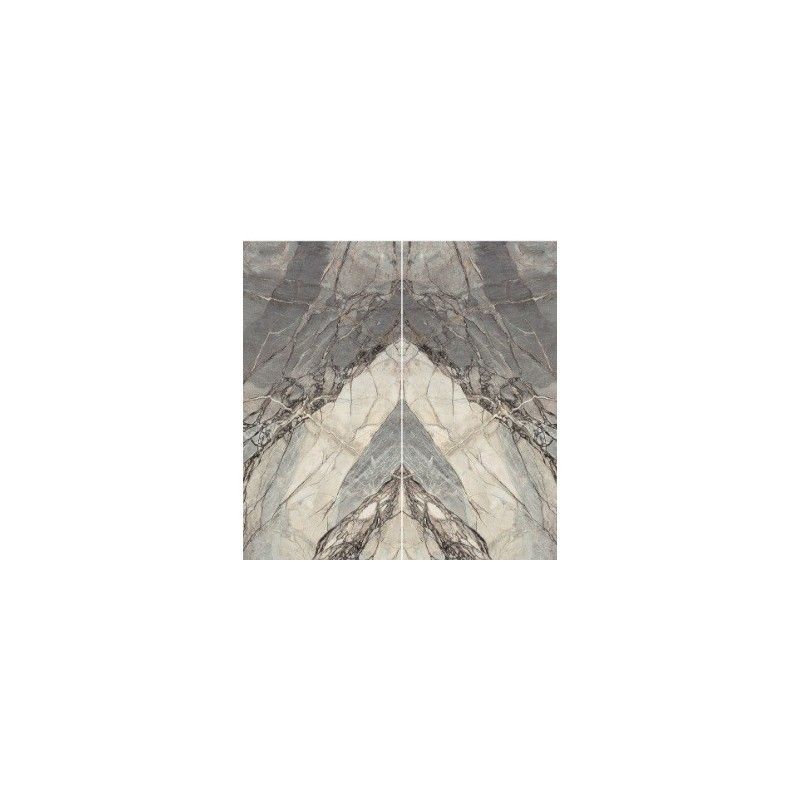 INFINITO 2.0 METEOR POLISHED CRYSTAL BOOKMATCH A 163X324 - FONDOVALLE INF2884 CERAMICA FONDOVALLE - 1