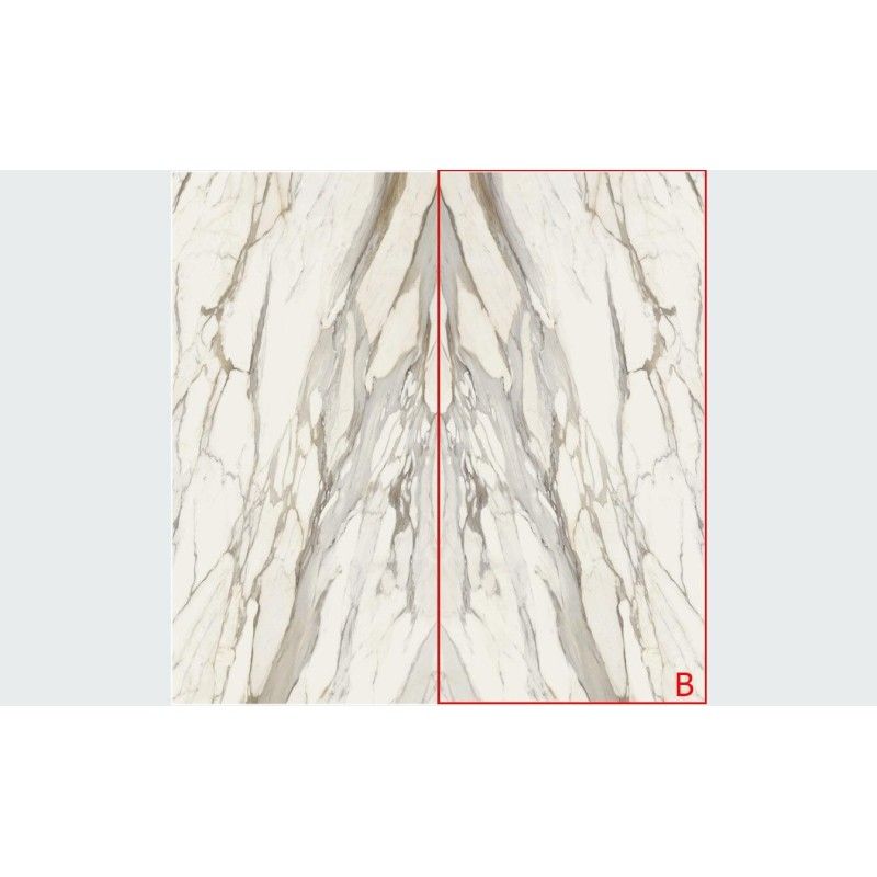 INFINITO 2.0 CALACATTA GOLD POLISHED BOOKMATCH B 163X324 - FONDOVALLE INF453 CERAMICA FONDOVALLE - 1