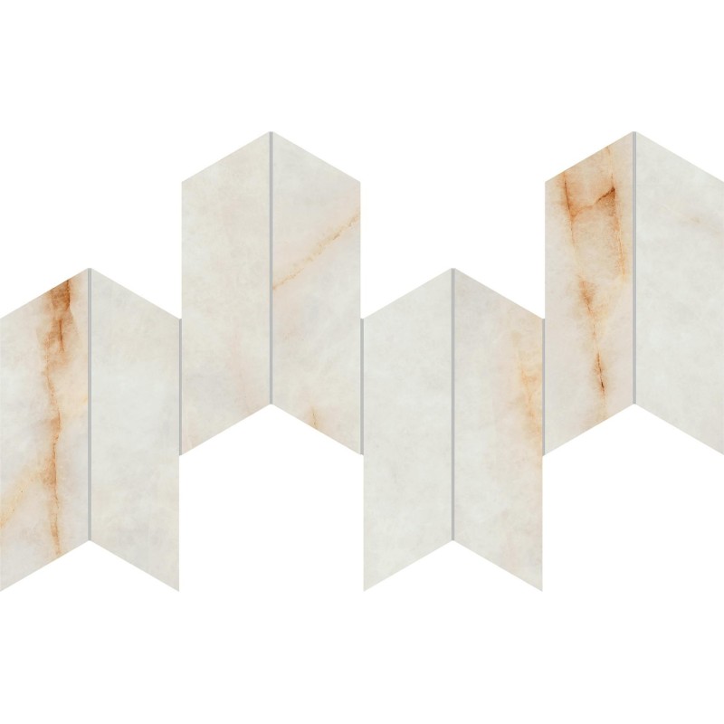 Marvel Diva Ice Crystal MOSAIC Chevron 17,5x46,3  Velvet  - CERAMICHE ATLAS CONCORDE AYD2 CERAMICHE ATLAS CONCORDE - 1