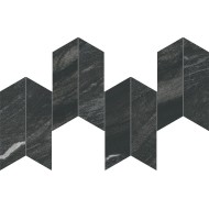 Marvel Diva Black Tempest MOSAIK Chevron 17,5x46,3  Velvet  - CERAMICHE ATLAS CONCORDE AYD5 CERAMICHE ATLAS CONCORDE - 1