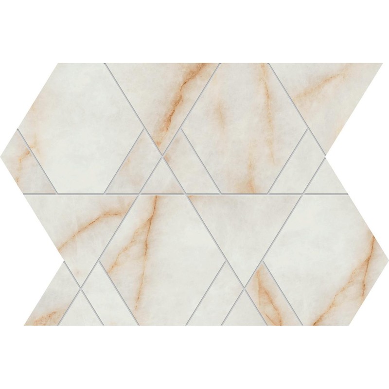 Marvel Diva Ice Crystal MOSAIC Triangle 28,9x33,4 Lapped   - CERAMICHE ATLAS CONCORDE AYLT CERAMICHE ATLAS CONCORDE - 1