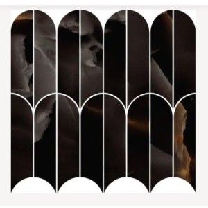 ALLMARBLE 29,8X29,8  ONICE NERO  MOSAIQUE  VENTAGLIO  - MARAZZI MPAX MARAZZI  - 1