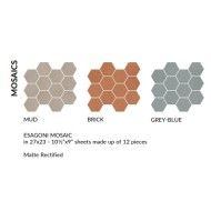 ALCHIMIA BRICK MOSAIC ESAGONI MOSAIC SQ - FIORANESE CERAMICHE 0THC5M1 FIORANESE CERAMICHE - 1