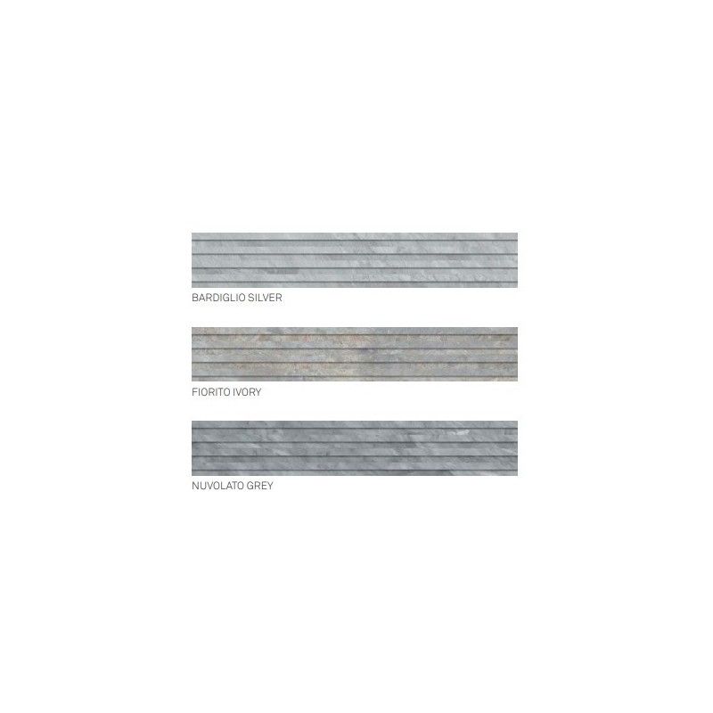 VERSILIA FIORITO IVORY PLISSE 3D SILKY 18,4X120 DEK - CERAMICHE KEOPE JNL3 CERAMICHE  KEOPE  - 1