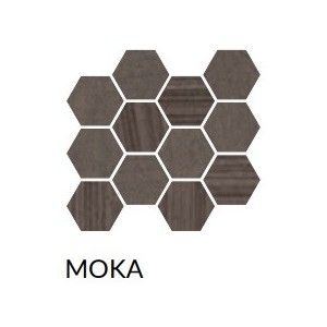 REMIXED MOKA MOSAIQUE EXAGONAL MIX SQ - COEM BT0MS1R COEM CERAMICHE - 1