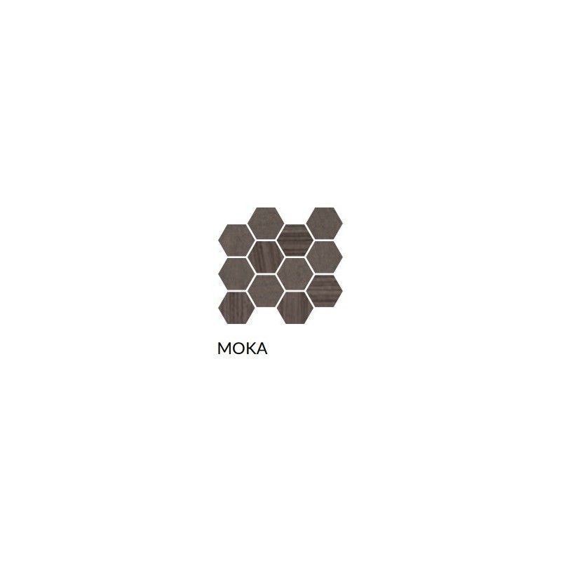 REMIXED MOKA MOSAICO EXAGONAL MIX RETTIFICATO - COEM BT0MS1R COEM CERAMICHE - 1