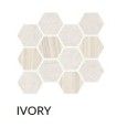 REMIXED IVORY MOSAIC EXAGONAL MIX SQ - COEM BT1MS1R COEM CERAMICHE - 1