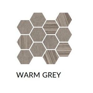REMIXED WARM GREY MOSAIQUE EXAGONAL MIX SQ - COEM BT3MS1R COEM CERAMICHE - 1