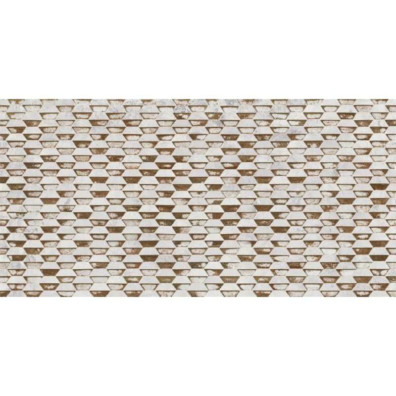 STEEL WHITE STAMPING NATURAL 49,75X99,55 - APARICI APARICI CERAMICA - 1