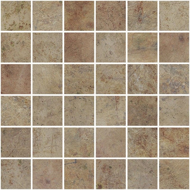 VULCANO ROSSO NATURAL MOSAIC 5X5 29,75X29,75/ - APARICI APARICI CERAMICA - 1