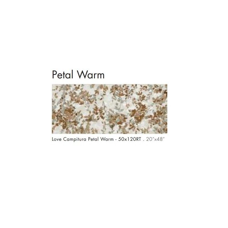 COLOVERSWALL 50X120 LOVE CAMPITURA PETAL WARM RIVESTIMENTO - SUPERGRES LAS1 CERAMICHE SUPERGRES - 1