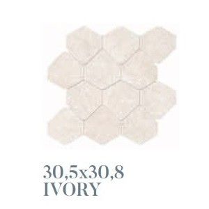 KALKAREA 30,5X30,8 IVORY MOSAIQUE SHAPE - SUPERGRES KIMS CERAMICHE SUPERGRES - 1