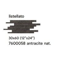 GEOSTONE 30X60 ANTRACITE NATUREL LISTELLATO - SAIME CERAMICHE 7600058 SAIME CERAMICHE - 1