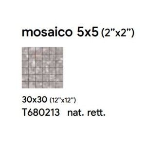 GRESTONE 30X30 GREY NATUREL MOSAIQUE 3 6 - SAIME CERAMICHE T680213 SAIME CERAMICHE - 1