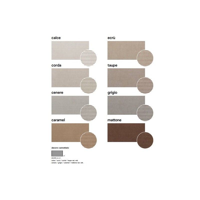 MATERIA 60X120 CORDA CANNETTATO SQ - SAIME CERAMICHE 8690185 SAIME CERAMICHE - 1